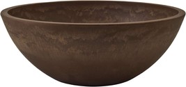 Psw Pot M25C Collection Shallow Garden Bowl Low Planter For, Inch, Chocolate - $26.95