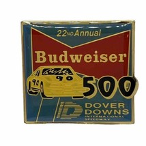 1990 Budweiser 500 Dover Downs Delaware NASCAR Race Car Racing Lapel Hat Pin - $9.95