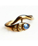 Authenticity Guarantee 
18k Sapphire Diamond Ring Art Deco Marked CSC Si... - £420.53 GBP