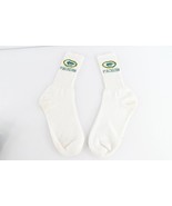 Vtg 90s NFL Green Bay Packers Football Spell Out Cotton Crew Socks White... - £31.10 GBP