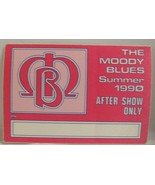 THE MOODY BLUES - VINTAGE ORIGINAL CLOTH CONCERT TOUR BACKSTAGE PASS - $185.64 MXN