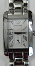 EMPORIO ARMANI AR.0171 MOP All SS Rectangular Women&#39;s Wristwatch - $63.86