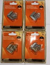 Lot Of 4 Packs 1&quot; Hillman Zinc Corner Braces 16 Pieces Total - €18,59 EUR