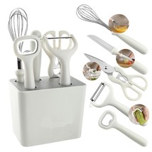 Kitchen Gadgets Set,Kitchen Scissors, Kitchen Utensils Set With Holder, Paring K - £22.13 GBP