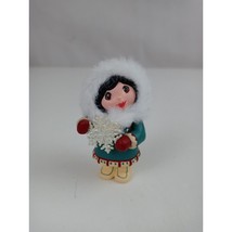 2000 Hallmark Keepsake Ornament Bringing Her Gift Child Holding A Snowflake. - £6.97 GBP