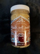 Bath & Body Works Bath Salt Soak With Argan Oil 8 oz Bright Lemon Snowdrop - £11.95 GBP