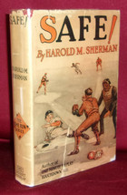 Harold M. Sherman SAFE! First edition 1928 The Home Run Series Red Cloth in dj - £38.93 GBP