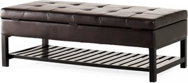 Christopher Knight Home Miriam Ottoman With Storage And Bottom Rack, Espresso - $284.99