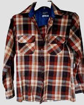 Vintage 80&#39;s Men&#39;s 100% Acrylic Wool Flannel Shirt SZ M Christopher Rand - £16.14 GBP