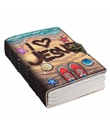 Leather I Love Jesus Printed Diary with Buckle Lock Daily Planner Diary ... - $45.00