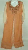 Vtg 70s Boho Bombay Dress Embellished India Ethnic Hippie Gypsy Festival S - £23.48 GBP