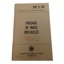 Passage Di Massa Obstacles Fm 5-29 Army Libro Vgc Originale Settembre 1962 - £12.20 GBP