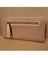 NEW  Kate Spade Zip Around Leather Wallet In Beautiful LIGHT PINK Color. - $108.90