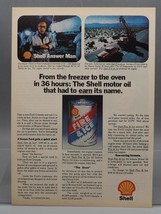 Vintage Magazine Ad Print Design Advertising Shell Motor Oil - $13.11
