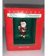 Hallmark 1988 Jolly St. Nick Santa Claus miniature Christmas Ornament  New - £13.32 GBP