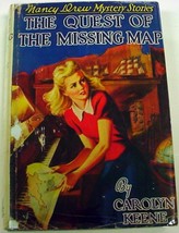Nancy Drew The Quest of the Missing Map no.19 1943A-4 hcdj Carolyn Keene - £54.67 GBP