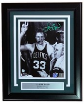 Larry Oiseau Signé Encadré 8x10 Boston Celtics Photo Avec / Rouge Auerbach + JSA - £152.50 GBP
