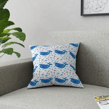 Blue Whale Paradise Broadcloth Pillow - £30.13 GBP+