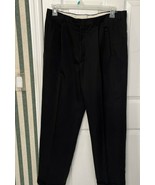 Haggar Black Dress Pants Pleated Front Men&#39;s Size 36 X 32 (30) See measu... - $21.64 CAD