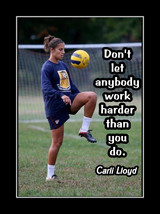 Inspirational Carli Lloyd Soccer Motivation Quote Poster Print Daughter Wall Art - £18.37 GBP+