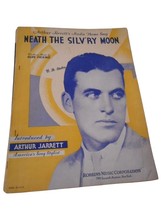 Vintage Sheet Music c 1932 Neath the  Silv&#39;ry Moon Piano voice Ukulele - $96.41 MXN