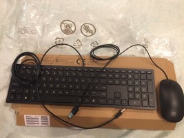 HP Standard Wired USB Keyboard &amp; Mouse Bundle (2020 Brand New) - $19.80