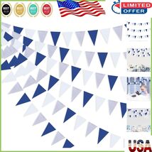 Durable Navy Blue &amp; Silver Pennant Banner - Perfect for Weddings &amp; Celeb... - $455.80 MXN