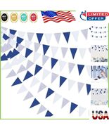 Durable Navy Blue &amp; Silver Pennant Banner - Perfect for Weddings &amp; Celeb... - $455.80 MXN