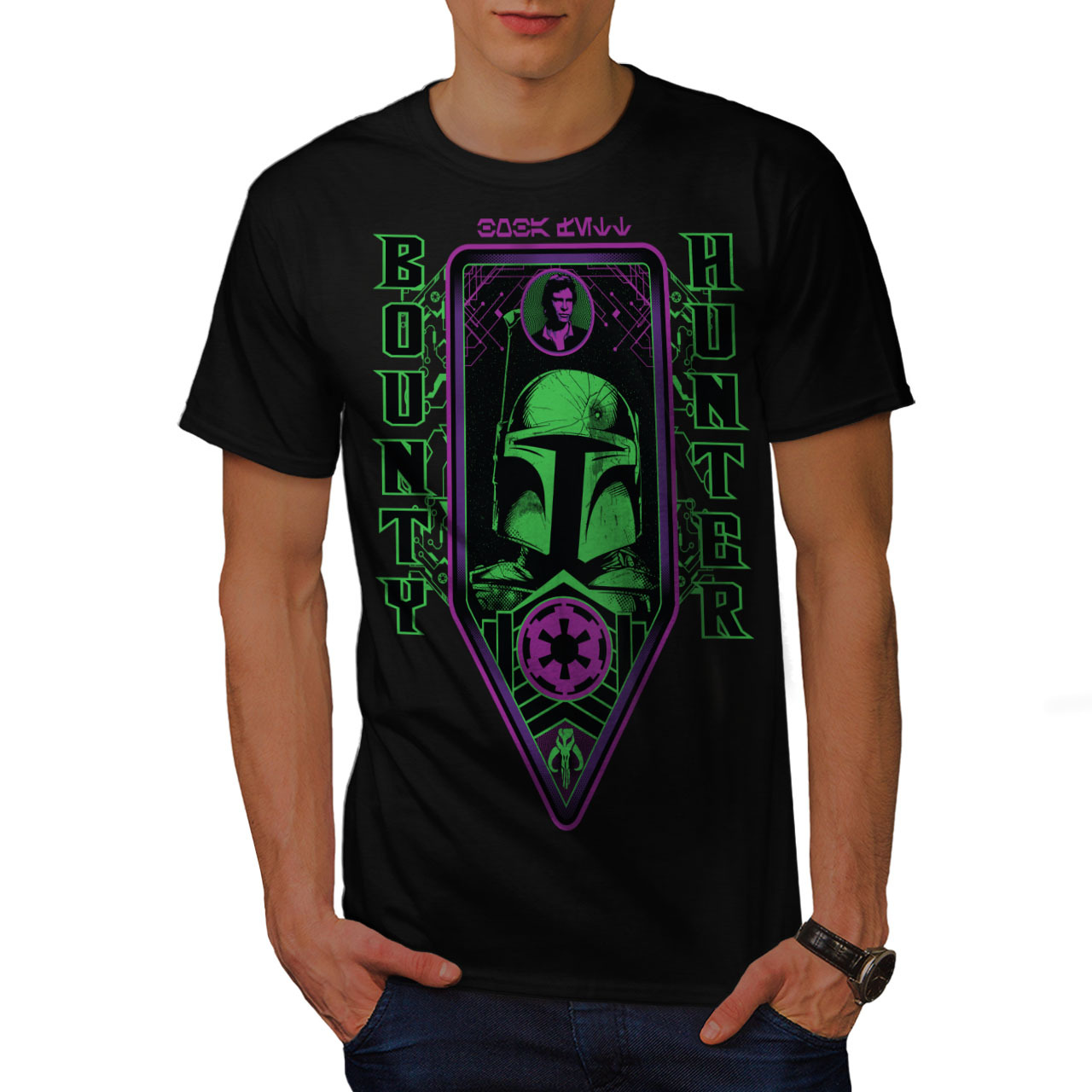 Bounty Hunter Space Shirt Universe Men T-shirt - £10.38 GBP