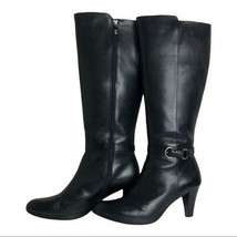 NWOB Blondo Black Leather Aqua Protect Knee High Boot Size 10 M - £63.90 GBP