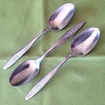 International Superior Stainless 3 Teaspoons Radiant Rose Pattern USA. - $6.92