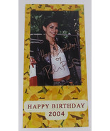 Rebecca Budig Pre Print Autographed Photo 4x8in All my Children Happy Bi... - £7.50 GBP