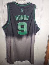 Adidas Swingman NBA Jersey Celtics Rajon Rondo Black Fadeaway sz 2X - £46.73 GBP