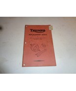 1951 Triumph Speed Twin, Thunderbird, Tiger 100 Replacement Parts Manual - $41.58