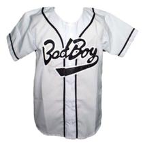Biggie Smalls Bad Boy Baseball Jersey Button Down White Any Size image 4