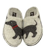 HAFLINGER Flair Dackel GRAY Dog Dachshund Arch Support Slipper  US 7  EU 38 - $89.63 CAD+