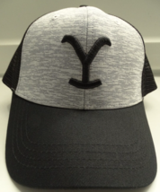 Yellowstone Tv Show Y Logo Dutton Ranch Licensed Trucker Black And Gray Hat - $23.95