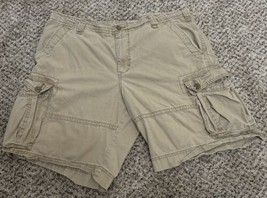 VTG Polo Jeans Company Shorts Mens 40 Khaki Cargo Pocket Utility Y2K Bag... - $27.71