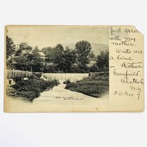 Antique 1906 Ellenville New York Postcard Red Mill Dam Porter Photo Wate... - £11.18 GBP
