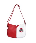 Ohio State Buckeyes 100139 Pebble Split Hobo Purse Bag 14&quot; L - $891.38 MXN