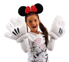 Walt Disney&#39;s Minnie Mouse Ears and Gloves Licensed Costume Accessory, NEW - £23.09 GBP