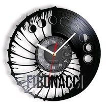 Vinyl Wall Clock Fibonacci Formula Great Gift Idea - £29.33 GBP+