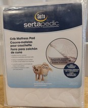 SERTA Sertapedic Fitted Crib Mattress Pad - Quilted, Waterproof Undersid... - £19.23 GBP