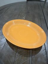 Fiestaware Tangerine Medium Platter Fiesta Retired Orange 11.5 inch Serving - $459.21 MXN