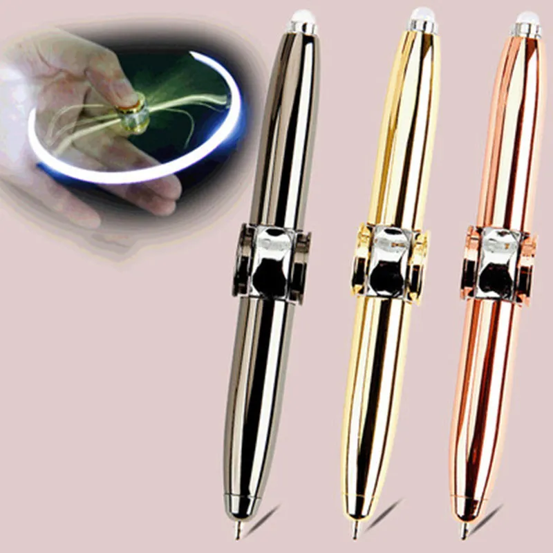 LED Spinning Pen Ball Pen Fidget Spinner Hand Top Light EDC Stress Relie... - £7.48 GBP+