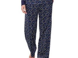 Nautica Womens Silky Fleece Side Pockets Pajamas,Navy,X-Large - £19.75 GBP