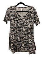 XX-Small Womens LuLaRoe Perfect T  T-Shirt Black White Top Blouse Short ... - $9.42 CAD