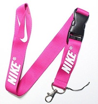 Pink Nike Lanyard Keychain ID Badge Holder Quick release Buckle - £7.84 GBP