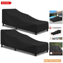 Outdoor Furniture Protection - 80" Waterproof Lounge Chair Covers, 2 Pack - $73.21