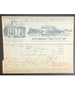 FLOWER CITY SOAP COMPANY &quot;White Swan Soap&quot; vintage May 1, 1886 invoice (NY) - $17.58 CAD